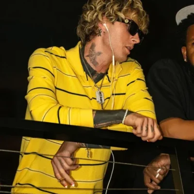 Machine Gun Kelly The League Yellow Stripe Sweatshirt