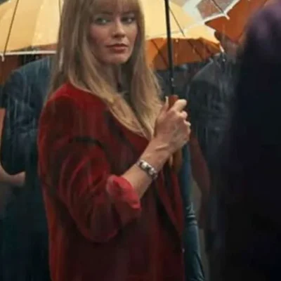 Margot Robbie A Big Bold Beautiful Journey Red Blazer