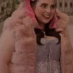 Only Murders In The Building S05 Beanie Feldstein Fur Hooded Vest