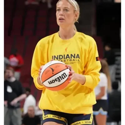 Sophie Cunningham 2025 Indiana Fever Yellow Sweatshirt