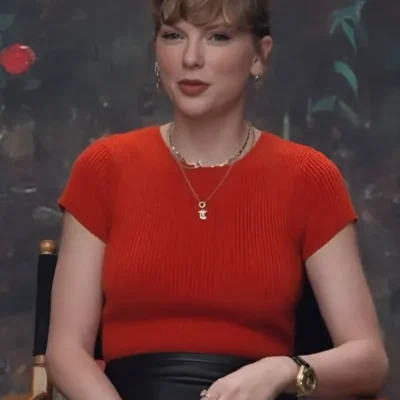 Taylor Swift The Life Of A Showgirl Short-Sleeve Sweater