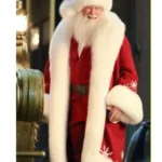 The Man With The Bag Arnold Schwarzenegger Red Santa Coat
