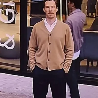The Roses Benedict front Cumberbatch Beige Cardigan