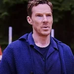 The Roses Benedict Cumberbatch Blue knitted Coat