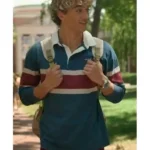 The Summer I Turned Pretty Jeremiah Fisher Blue Stripe Polo Shirt