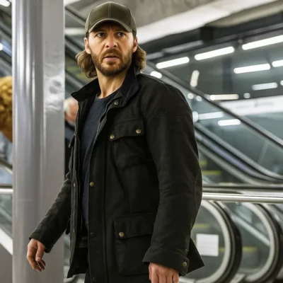 The Terminal List Dark Wolf Taylor Kitsch Black Jacket