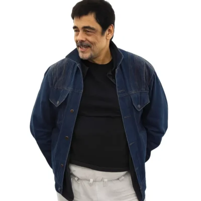 Benicio Del Toro One Battle After Another Denim Jacket