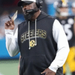 Mike Tomlin Pittsburgh Steelers Black Sideline Sleeveless Hoodie
