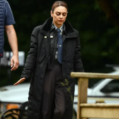 Mila Kunis Wake Up Dead Man Coat