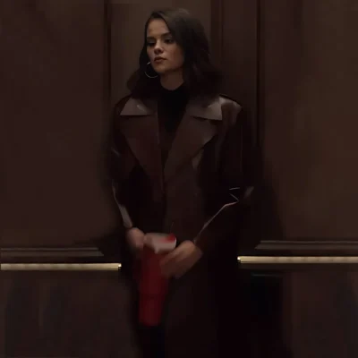 Selena Gomez Only Murders In The Building S05 Maroon Coat