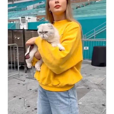Taylor Swift Miami Eras Tour Yellow Sweatshirt