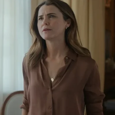 The Diplomat Season 2 Keri Russell Down Shirt