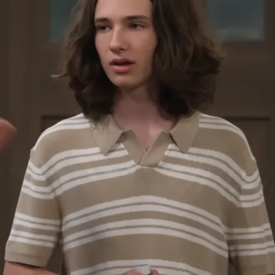 The Neighborhood S08 Hank Greenspan Beige Polo Top