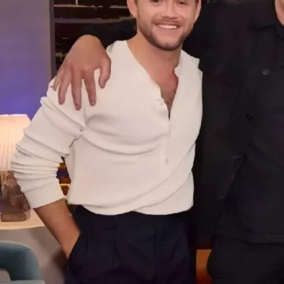 The Voice S28 Niall Horan White Crew Neck Shirt