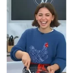 Today Molly Yeh Chicken Printed Sweater