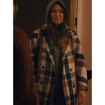 Nobody Wants This S02 D’Arcy Carden Plaid Wool Coat