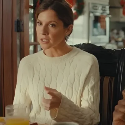 Exes of Christmas Past Brittany Underwood Cable Knitted Pajamas