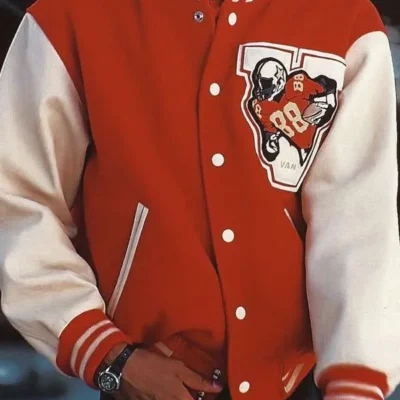 Jaafar-Jackson-Michael-2025-Red-Varsity-Jacket