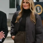 Melania Brown Bomber Jacket
