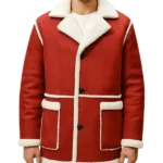 Santa Claus Red Shearling Christmas Jacket