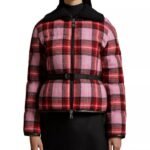 The Five 2025 Dana Perino Pink And Red Plaid Puffer Jacket