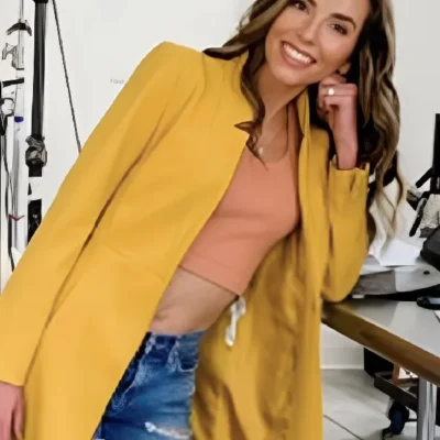 The Today Show Jordan Harper Yellow Wool Jacket
