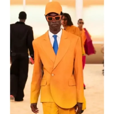 Emily In Paris S05 Julien Ombre Asymmetrical Blazer