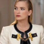 Emily In Paris S03 Camille Razat White Jacket
