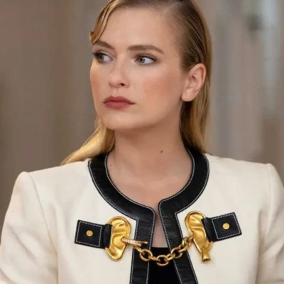 Emily In Paris S03 Camille Razat White Jacket