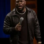 Kevin Hart Acting My Age Black Leather Jacket