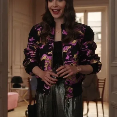 Lily Collins Emily in Paris Season 3 Jacket