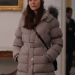 Man Vs Baby S1 Elsa Gray Fur Trim Puffer Coat