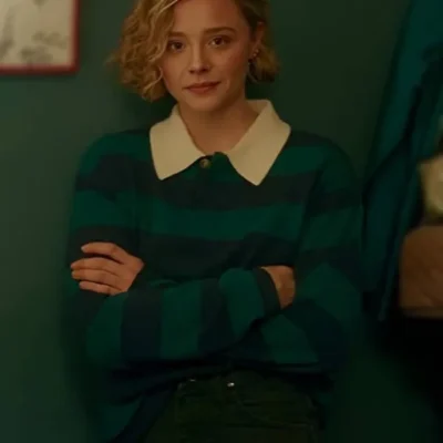 Oh What Fun Chloë Grace Moretz Striped Polo Shirt