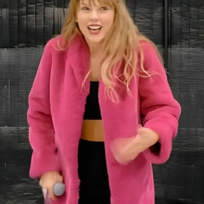 The End of an Era Taylor Swift Pink Fur Jacket