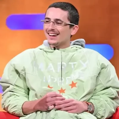 Timothée Chalamet Marty Supreme Green Jacket