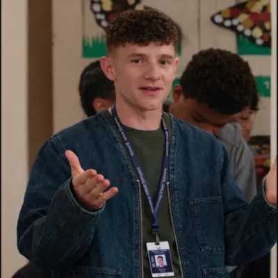 Abbott Elementary S05 Jacob Hill Blue Denim Jacket