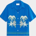 Access Hollywood Scott Evans Blue Embroidered Shirt