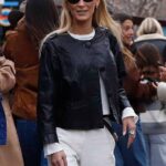 Bella Hadid Black Leather Jacket