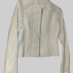 Billions S02 Lara Axelrod White Leather Jacket