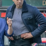 Brassic S05 Aaron Heffernan Blue Faux Leather Jacket