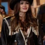 Brilliant Minds S02 Celeste Desjardins Fringed Leather Jacket