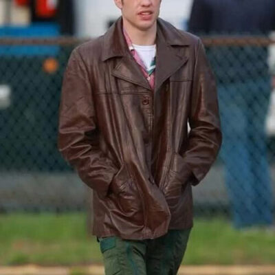 Bupkis Pete Davidson Brown Leather Jacket