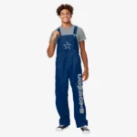 Dallas Cowboys Men’s Solid Wordmark Bib Overalls