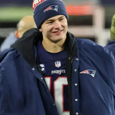 Drake Maye New England Patriots Cape Coat