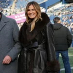Erin Andrews Championship 2026 Leather Coat