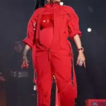 Super Bowl Halftime 2023 Rihanna Red Jumpsuit