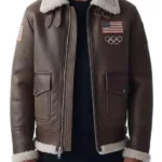 Olympics 2026 Team USA Leather Jacket