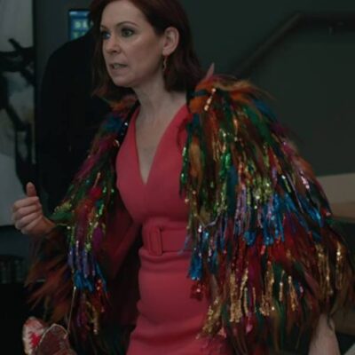 Elsbeth S03 Carrie Preston Multicolor Tinsel Cropped Jacket