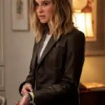 Scream 2026 Isabel May Brown Leather Coat