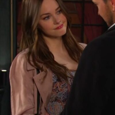 Days of Our Lives 2026 Cherie Jimenez Pink Trench Coat
